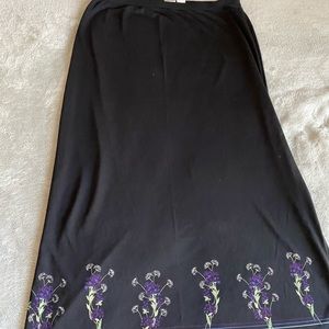 Black maxi skirt